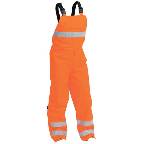 BISON BIB TROUSER STAMINA HI-VIS ORANGE