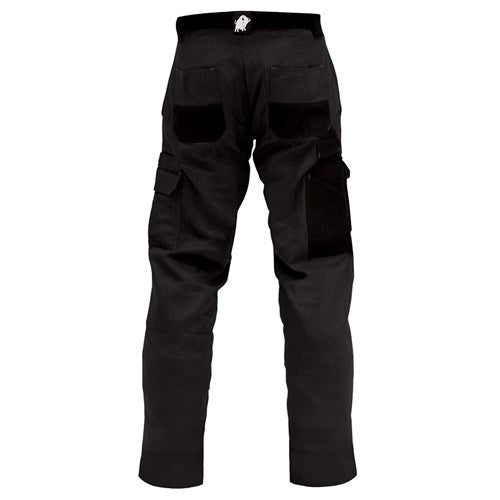 Bison Cargo Trouser Ripstop Cotton-Black Rear