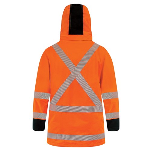 BISON EXTREME TTMC-W17 X-BACK ORANGE JACKET - REAR