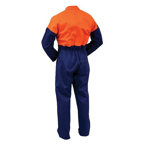 ARCGUARD 13CAL DAY ONLY ZIP ORANGE/NAVY OVERALL - REAR