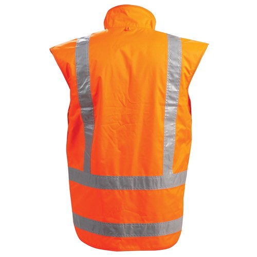 BISON STAMINA FLEECE LINED TTMC-W17 ORANGE VEST - REAR