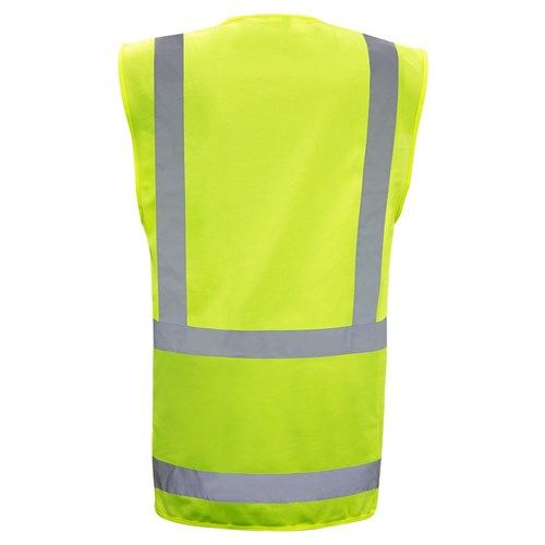 BISON YELLOW DAY/NIGHT POLYESTER VEST