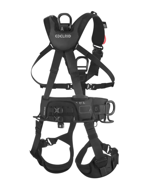 Edelrid Vertic Black Triple Lock Abseil Harness