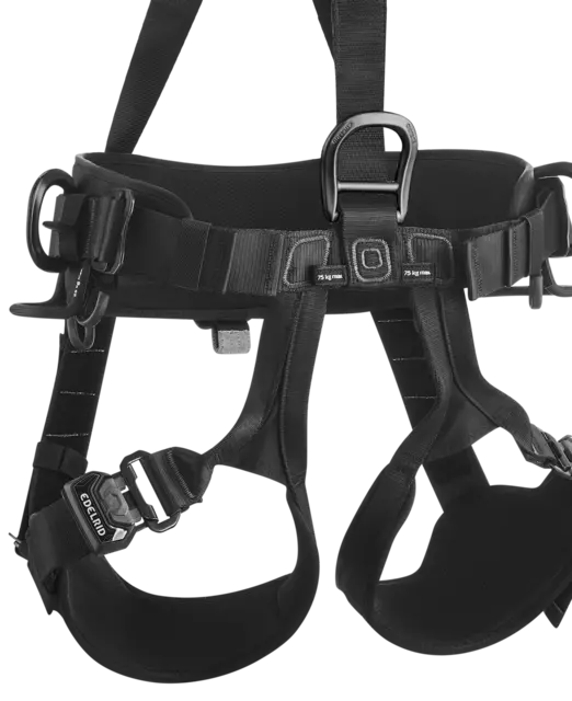 Edelrid Vertic Black Triple Lock Abseil Harness
