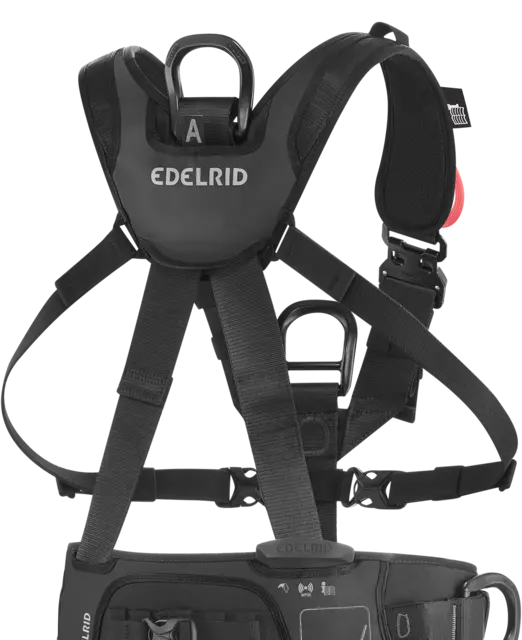 Edelrid Vertic Black Triple Lock Abseil Harness