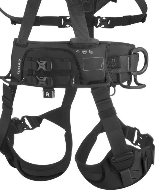 Edelrid Vertic Black Triple Lock Abseil Harness
