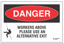 Sign - Danger Workers Above