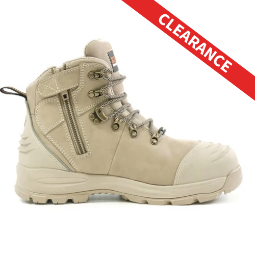 Bison XTZ Zip Side Lace Up Safety Boot