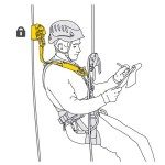 Petzl ASAP Lock Mobile Fall-Arrest Device Kit w Axess Sorber Shock Pack