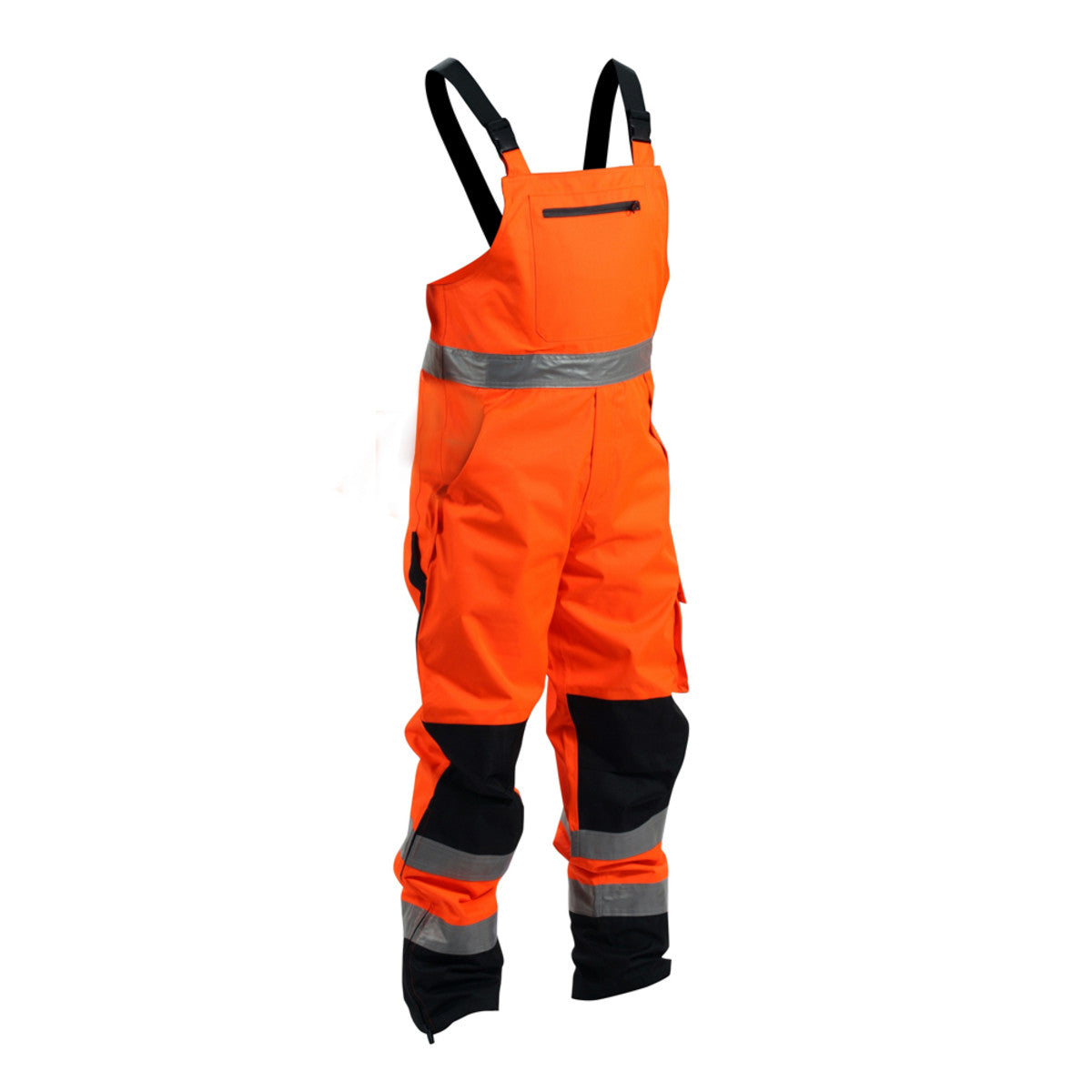 BISON EXTREME BIB OVERTROUSER - ORANGE/BLACK FRONT