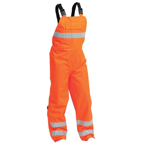 BISON STAMINA FR AND ANTISTATIC BIB TROUSER ORANGE