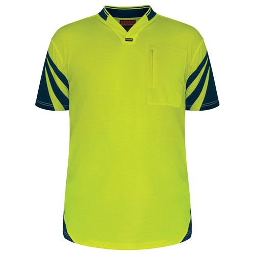 ISON POLO DAY ONLY QUICK-DRY COTTON BACKED YELLOW - FRONT