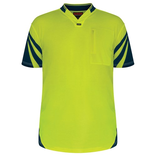 ISON POLO DAY ONLY QUICK-DRY COTTON BACKED YELLOW