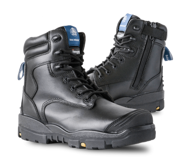 Bata Longreach CT Black Zip Side Safety Boot