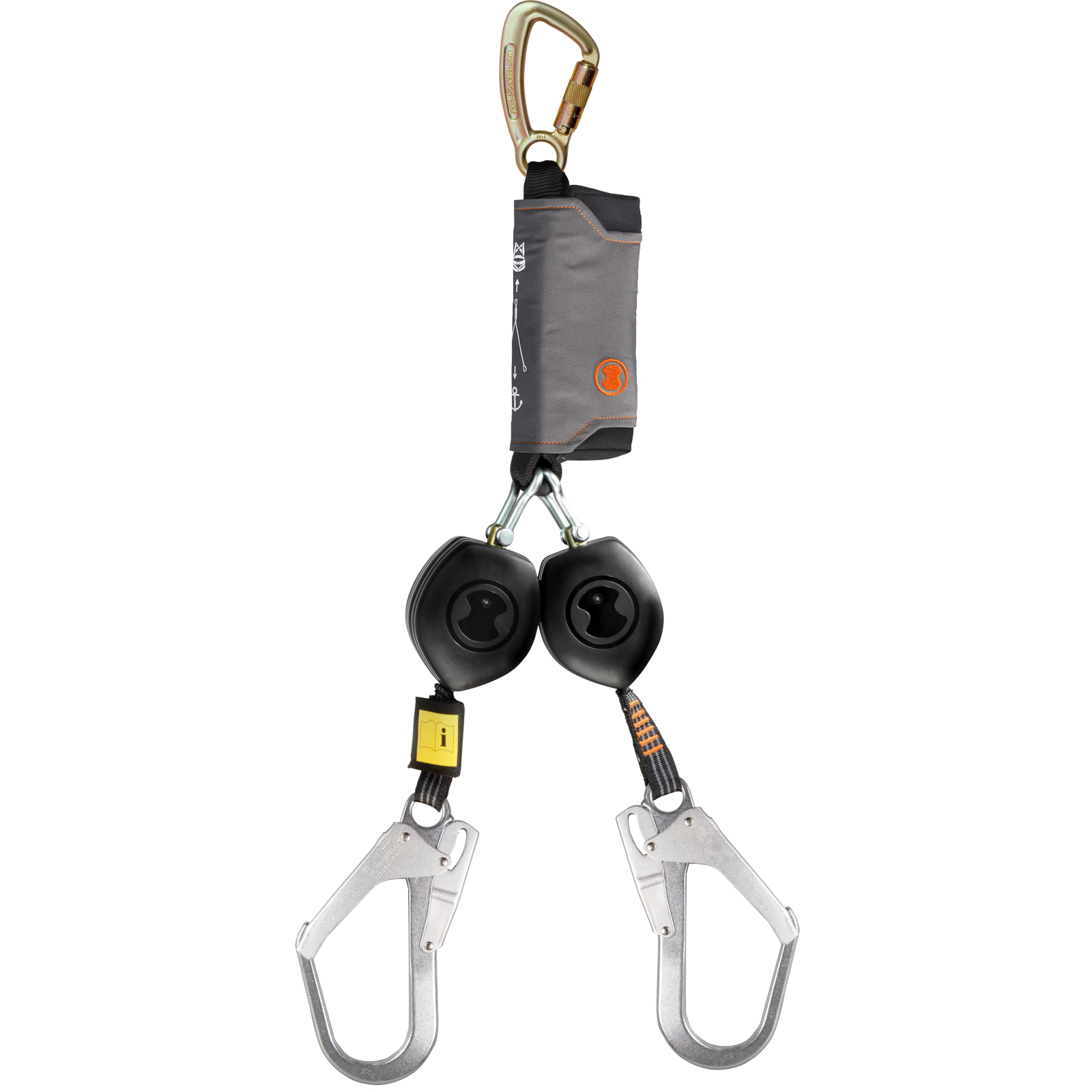 Skylotec Peanut Y Aluminum Scaff Hook Retractable Lanyard