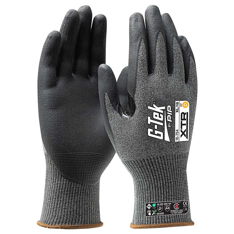 G-Tek XTR 18G Cut F Palm Dip Glove