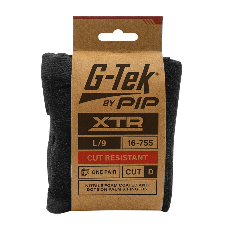 G-Tek XTR 15G Cut D Palm Dip Dotted Glove
