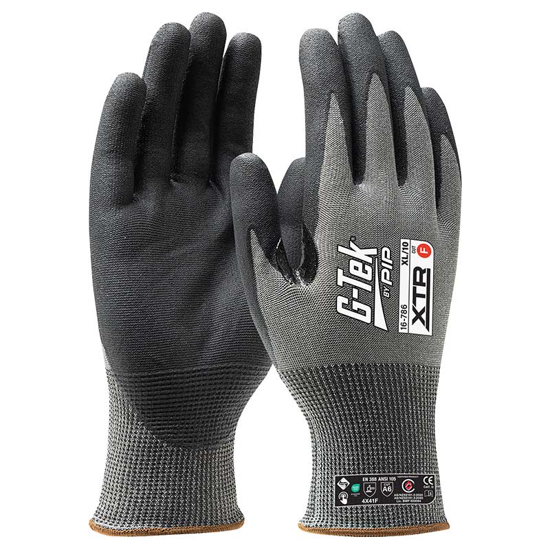 G-Tek XTR 18G Cut F Palm Dip Glove