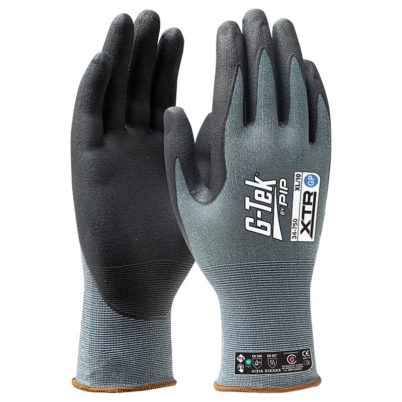 G-Tek XTR 15G GP Nitrile Dotted Glove