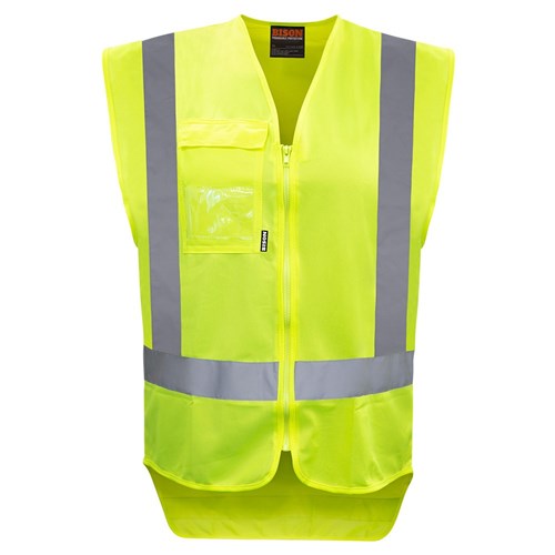 BISON YELLOW DAY/NIGHT POLYESTER VEST