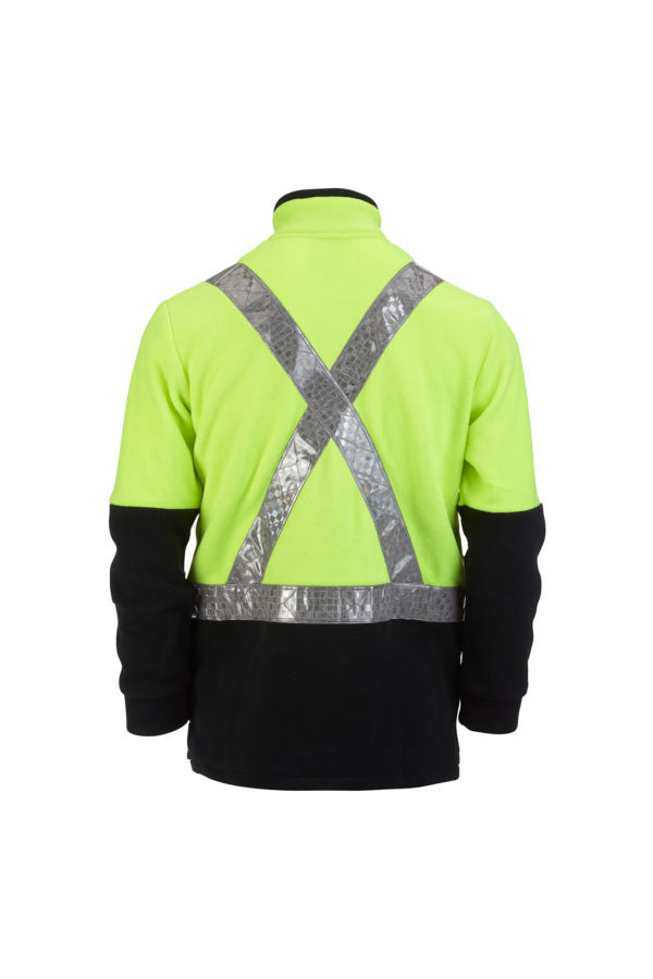 Loop Recycled Polyester Hi Vis Fleece Pullover Day Night
