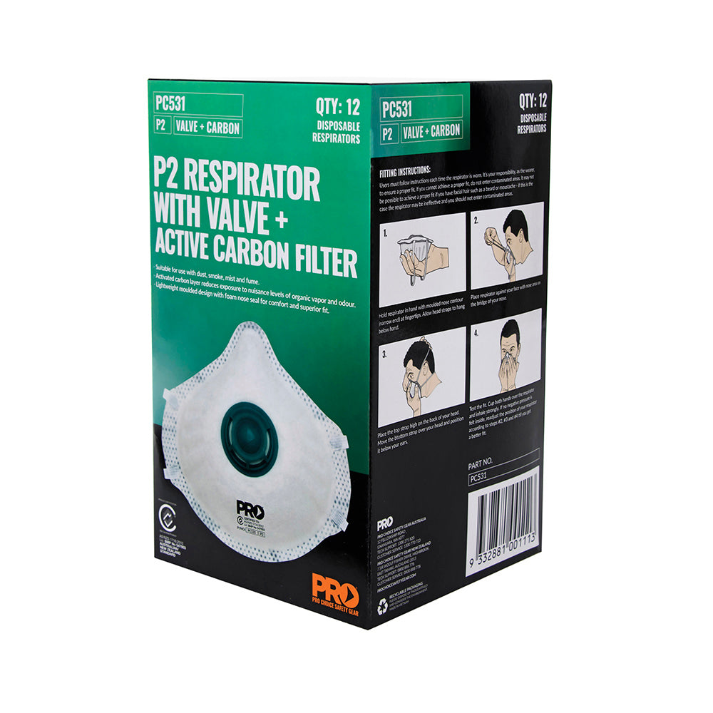 Pro Choice Dust Masks P2+Valve+Carbon