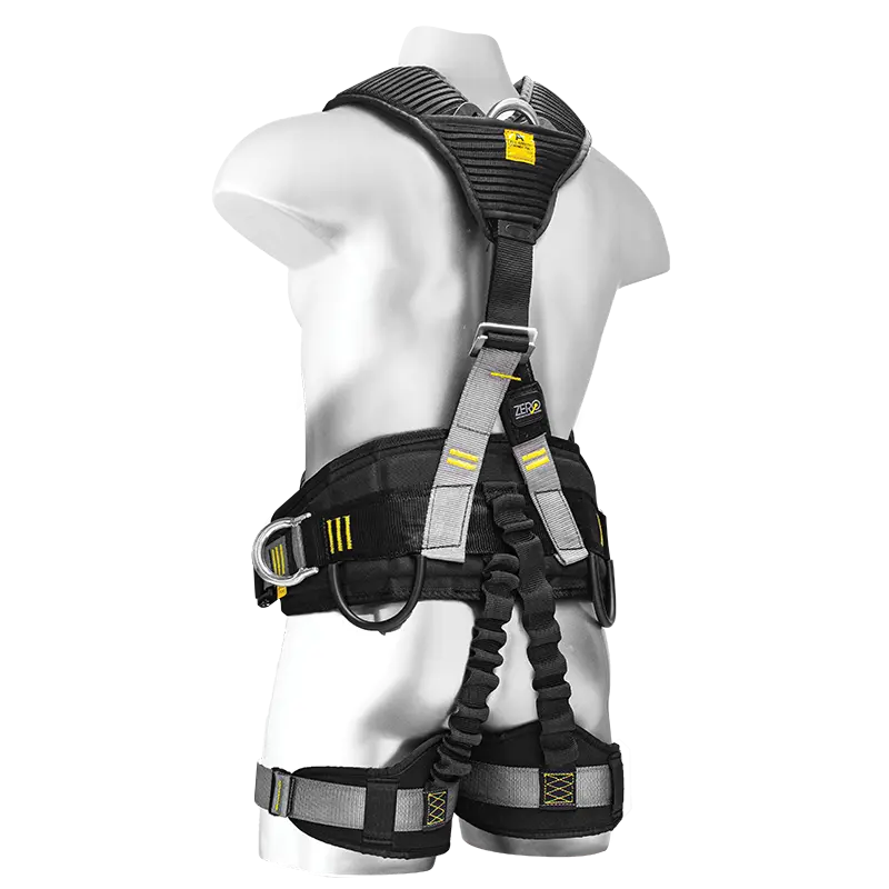 ZERO SuspendPro Abseil harness with integrated chest ascender