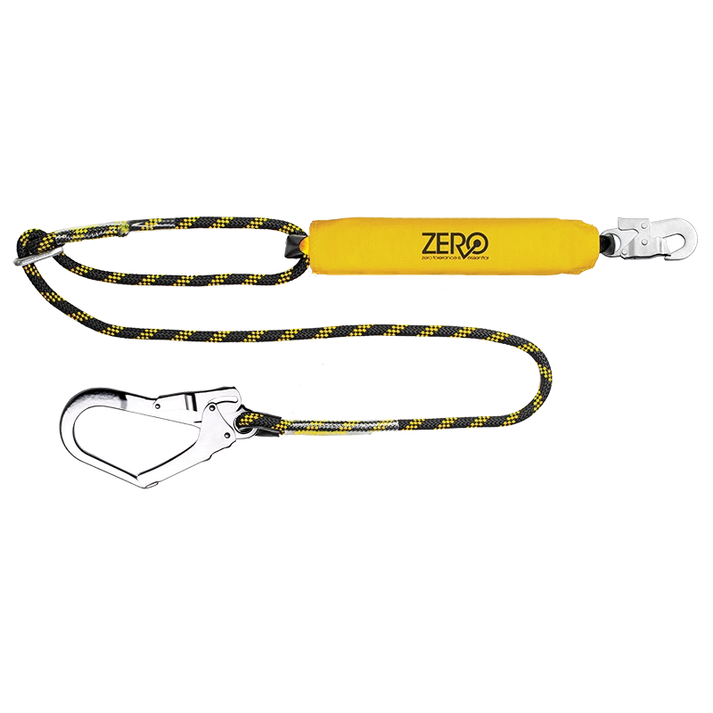 ZERO LassoPro Single Adjustable Rope Lanyard With Snaphook & Scaffold hook