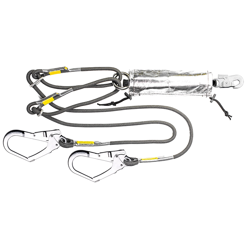 ZERO SparkPro Double Rope Lanyard With Snaphook & scaffold kooks For Hot Works