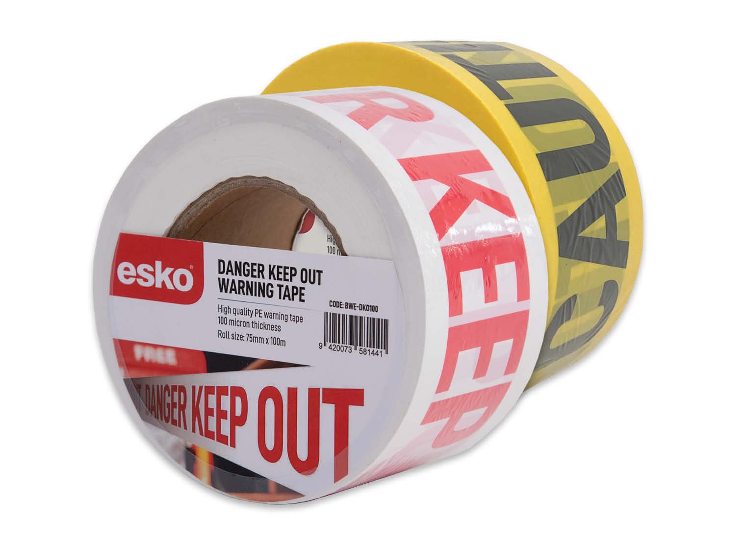 Esko Warning Tape - 100M Roll