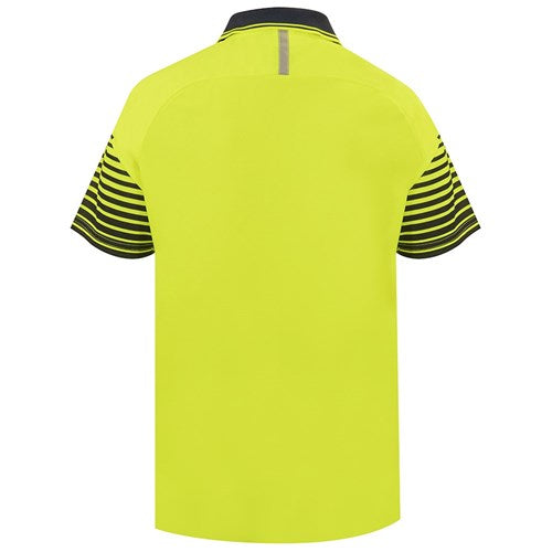 Bison Day Only Polyester Yellow Line Fade Style Polo